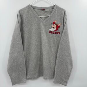Vintage Disney Snow White grumpy fleece‎ long sleeve xl